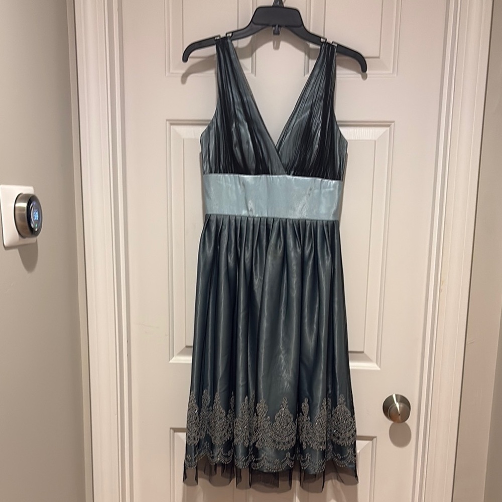 Elegant black and Blue Dress